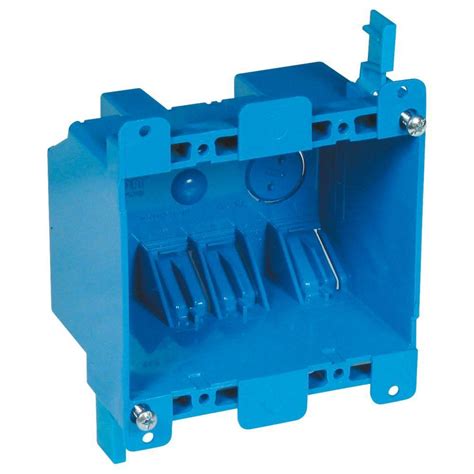 2 gang metal electrical boxes|shallow double outlet box.